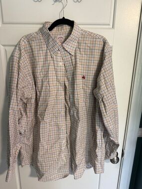 Brooks Brothers XL Multicolor Windowpane Check Button-Down Shirt